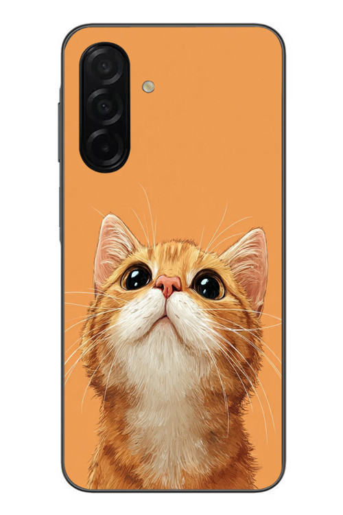 Samsung Galaxy A26 Uyumlu Masum Kedi Baskılı Silikon Kılıf