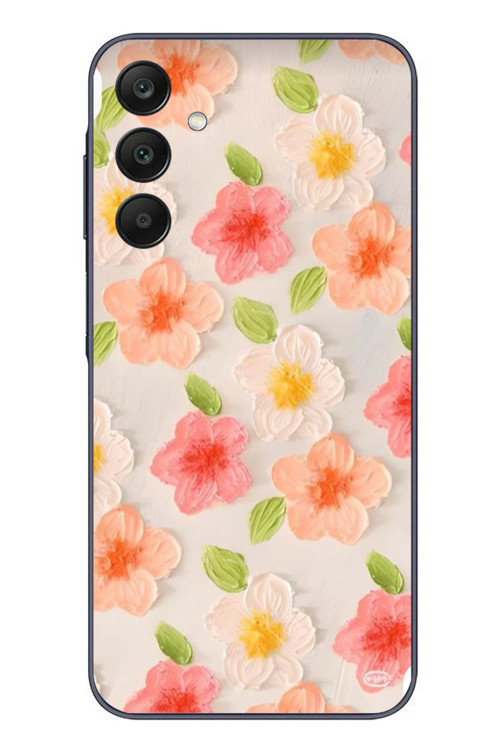 Samsung Galaxy A25 Uyumlu Güzel Papatyalar Baskılı Silikon Kılıf