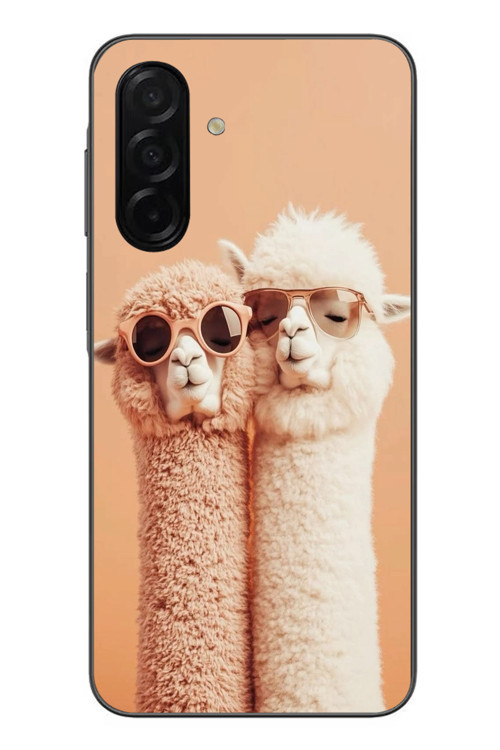 Samsung Galaxy A26 Uyumlu Sevgili Lamalar Baskılı Silikon Kılıf