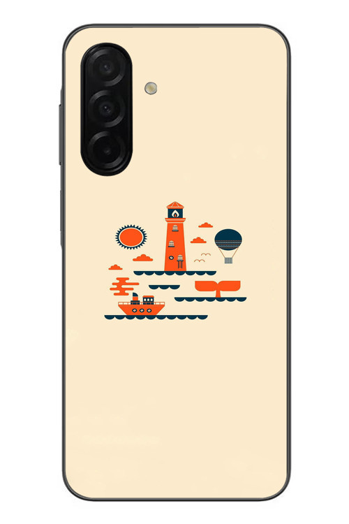 Samsung Galaxy A26 Uyumlu Sade Tatil Baskılı Silikon Kılıf