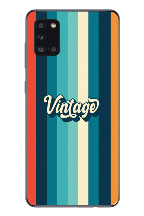 Samsung Galaxy A31 Uyumlu Vintage Baskılı Silikon Kılıf