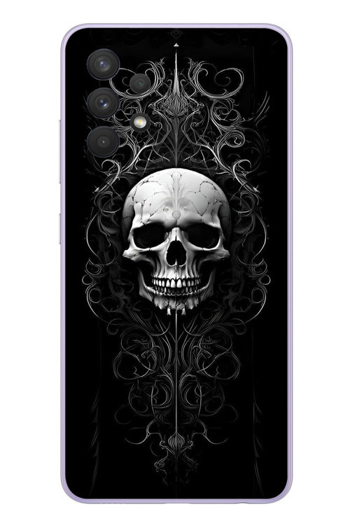 Samsung Galaxy A32 Uyumlu Kuru Kafa Baskılı Silikon Kılıf