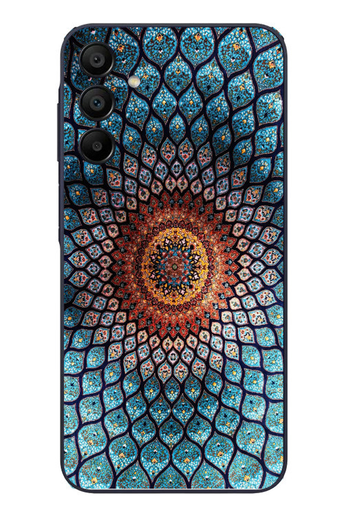 Samsung Galaxy A15 Uyumlu İran Dokuması Baskılı Silikon Kılıf
