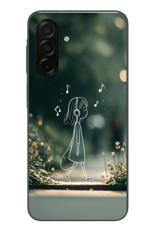 Samsung Galaxy A26 Uyumlu Neon Kız Çocugu Baskılı Silikon Kılıf