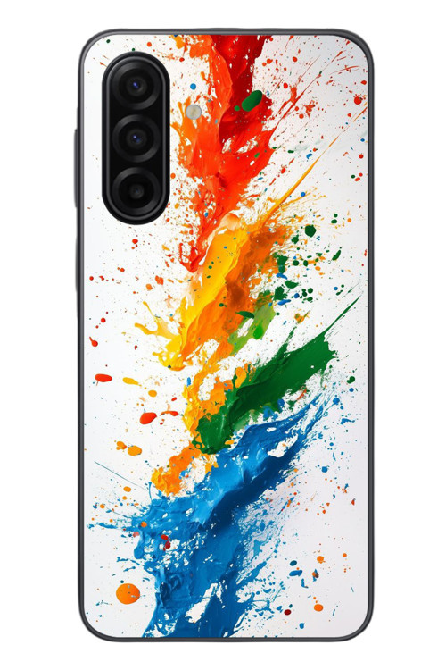 Samsung Galaxy A17 Uyumlu Renk Skalası Baskılı Silikon Kılıf