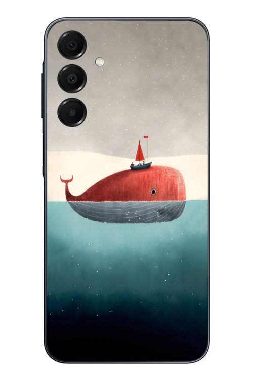 Samsung Galaxy A16 Uyumlu Balina Baskılı Silikon Kılıf