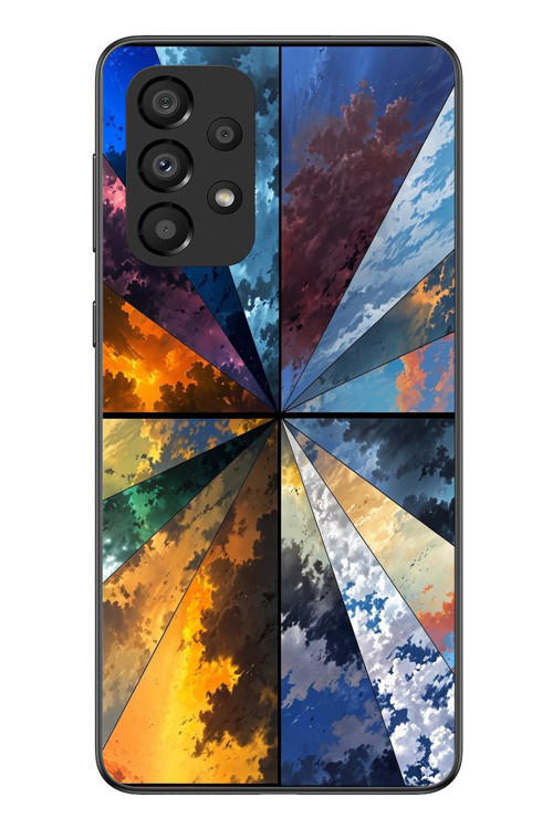Samsung Galaxy A33 Uyumlu Mevsim Geçişleri Baskılı Silikon Kılıf