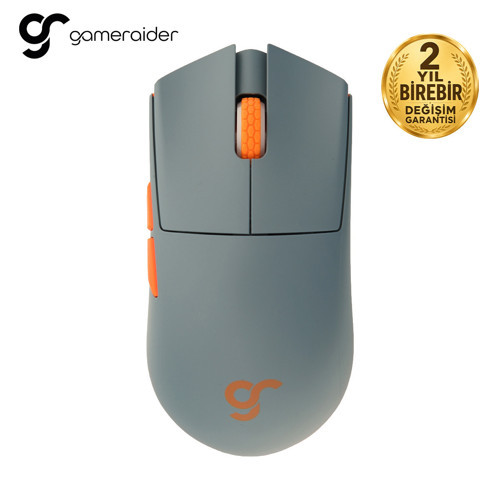 GR3S PRO Tactical Gray PixArt 3395 Sensör Kablosuz Gaming Mouse – 2 Yıl Birebir Değişim Garantili