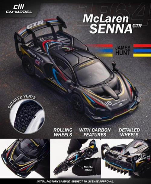 Cm Model 1/64 McLaren Senna GTR - James Hunt HEC 2025 Exclusive Model