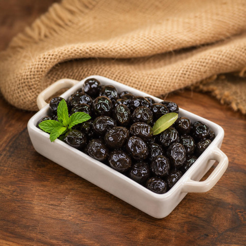 Doğal Yağlı Siyah Zeytin 231-260 Kalibre 1000 g e