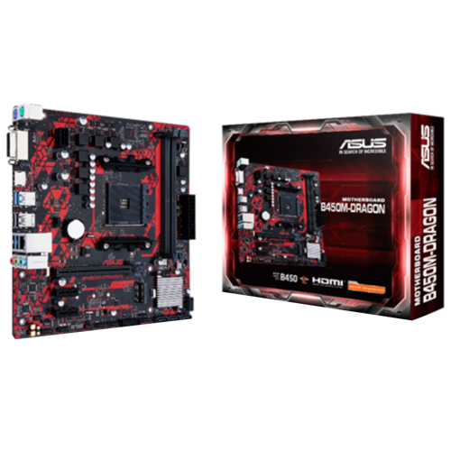 B450M DRAGON 4400MHz(OC) DDR4 Soket AM4 M.2 HDMI DVI mATX Anakart