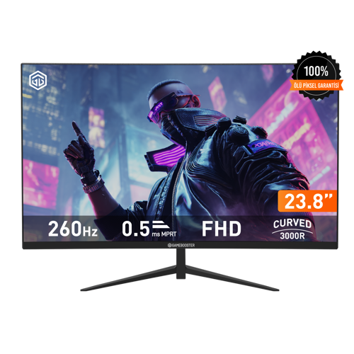 GB-24M1F260CFMR 23.8'' CURVED VA 260HZ 0.5MS FHD GAMING MONITOR