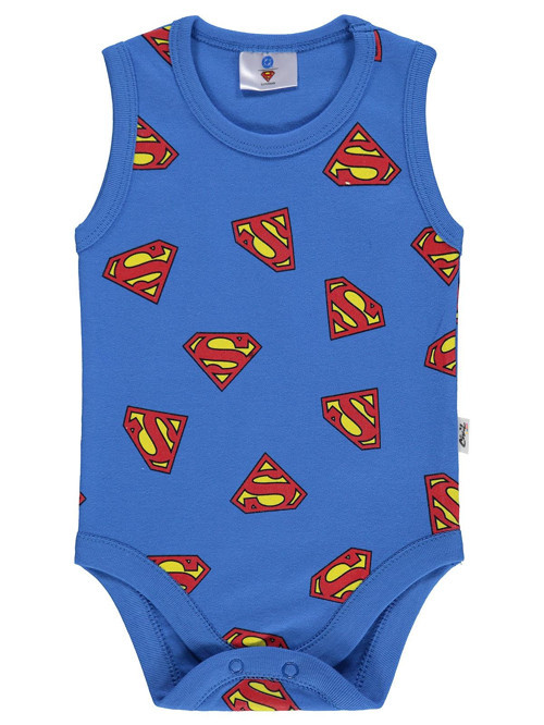 Superman Empirmeli 3-18 Ay Çıtçıtlı Badi - Mavi
