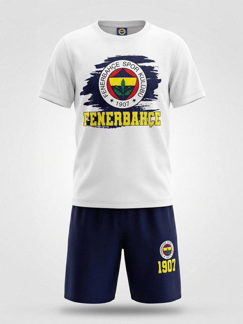 Fenerbahçe FB Arma Baskılı 3-13 Yaş Takım - Beyaz
