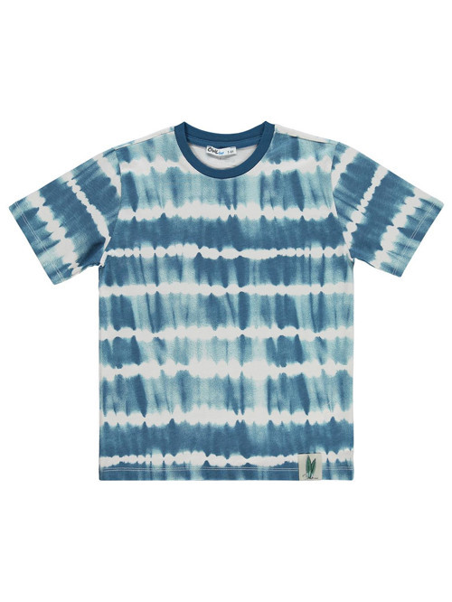 Batik Desenli 10-13 Yaş Tişört - Yeşil