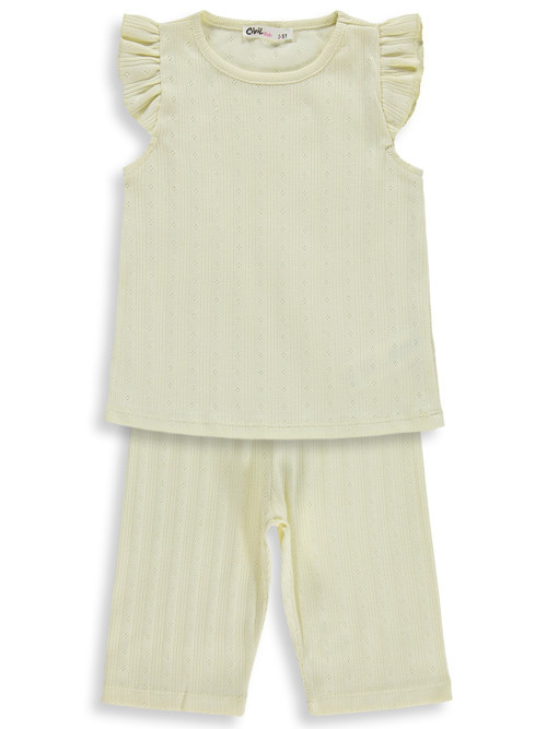 Kaprili 2-5 Yaş Pijama Takımı - Sarı