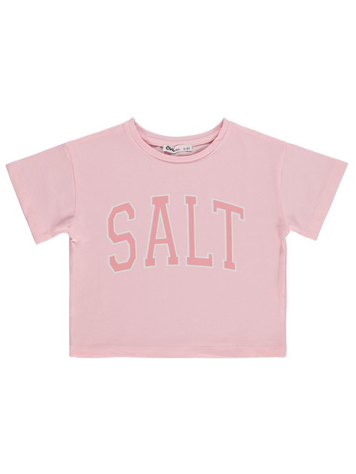 Salt Baskılı 2-5 Yaş Tişört - Pembe