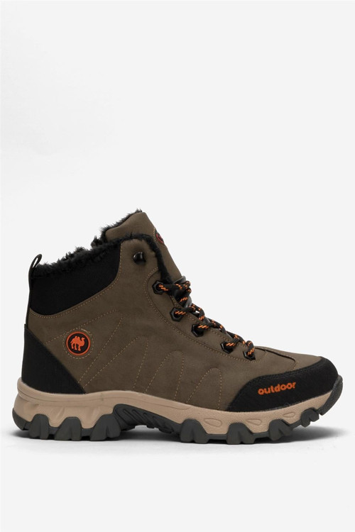 Soğuk Geçirmez Unisex Uzun Outdoor Trekking Bot Ayakkabı VİZON