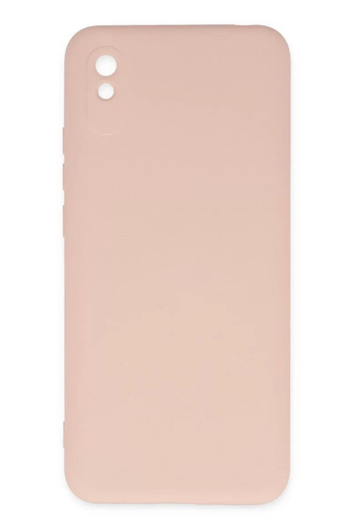 Xiaomi Redmi 9A Kılıf Nano içi Kadife Silikon - Pudra