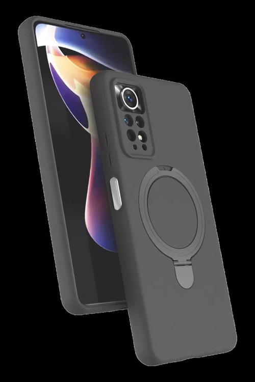 Xiaomi Redmi Note 12 Pro 4G Regal Magsafe Standlı Kapak - Titan Gri