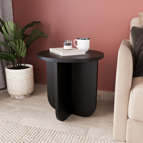 I0150 Beca Yan Sehpa 40 cm Siyah Yan Sehpa Kahve Sehpası Küçük Alanlar Küçük Sehpa Minimalist Modern