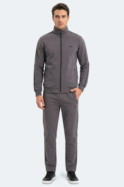 BLOWBACK Erkek Slim Fit Koyu Gri Eşofman Takımı