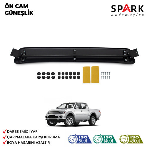 Mitsubishi L200 2007-2015 Yıl Aralığı Uyumlu Ön Cam Güneşliği