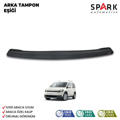 Volkswagen Caddy 2015-2020 Yıl Aralığı Uyumlu Arka Tampon Eşiği Mat