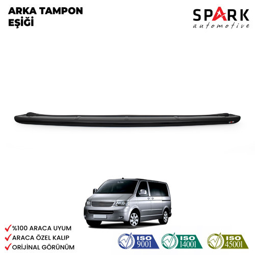 Volkswagen Transporter T5 2009-2014 Yıl Aralığı Uyumlu Arka Tampon Eşiği Parlak
