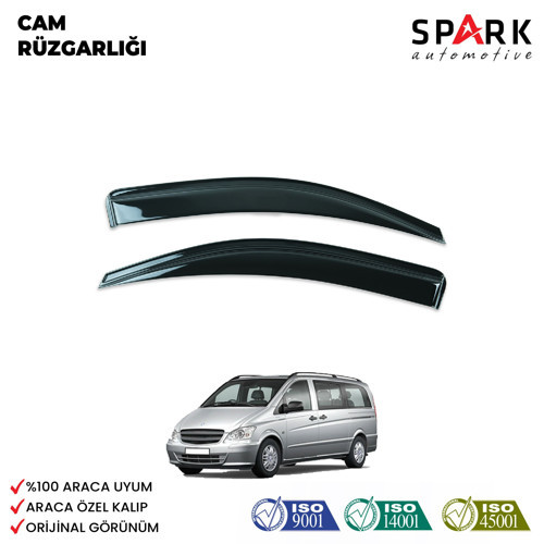 Mercedes Vito 2011-2014 Yıl Aralığı Uyumlu Cam Rüzgarlığı 2 Parça