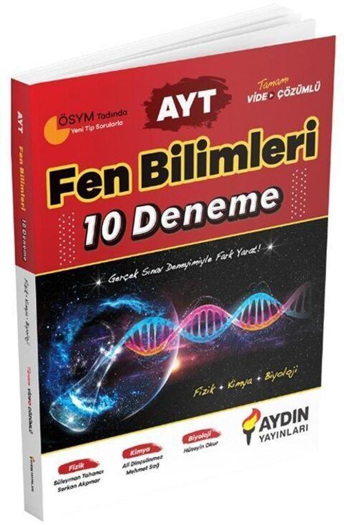 Aydın Yayınları AYT Fen Bilimleri 10 Deneme
