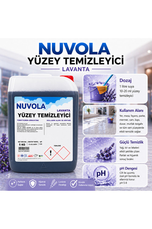 Yüzey Temizleyici Lavanta 5 Kg Çok Amaçlı Yüzey Temizleyici