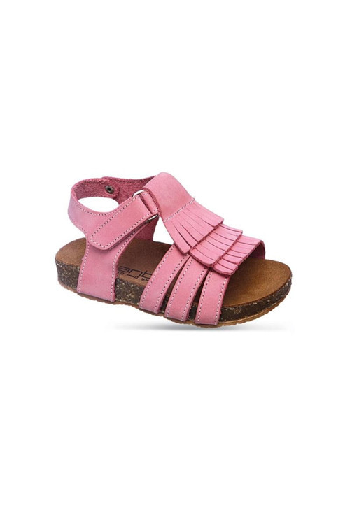 510 Z 2005 21-25 KIZ DERİ ÇOCUK SANDALET pudra