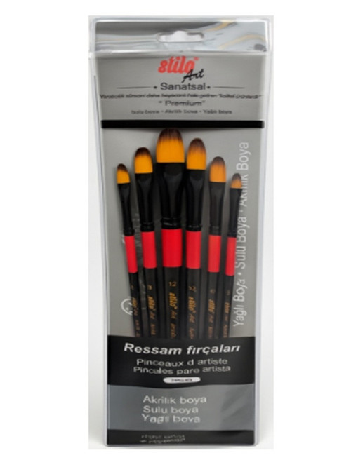 Kedi Dili Fırça Seti Art Set-2 6Lı