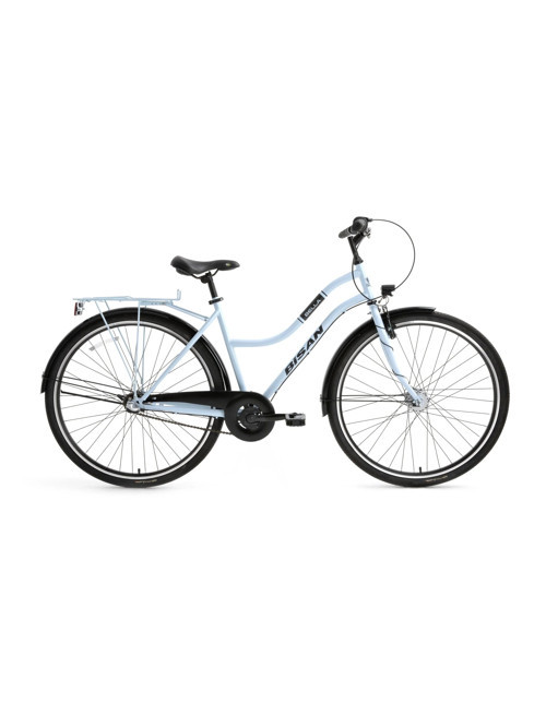 BELLA KADIN ŞEHİR BİSİKLETİ 34CM V 24 JANT 3 VİTES BUZ MAVİ