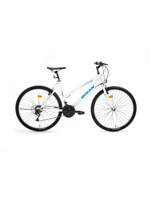 DISCOVER KADIN DAĞ BİSİKLETİ 42CM V 26 JANT 21 VİTES METALİK BEYAZ MAVİ