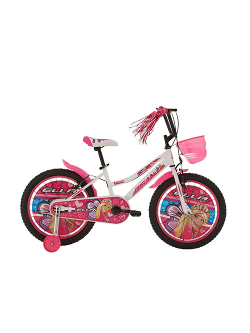 ELLA KIZ ÇOCUK BİSİKLETİ 30 CM V 20 JANT BEYAZ PEMBE
