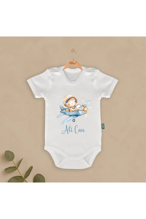 İsimli Bebek Body & Zıbın Uçak Tasarımları