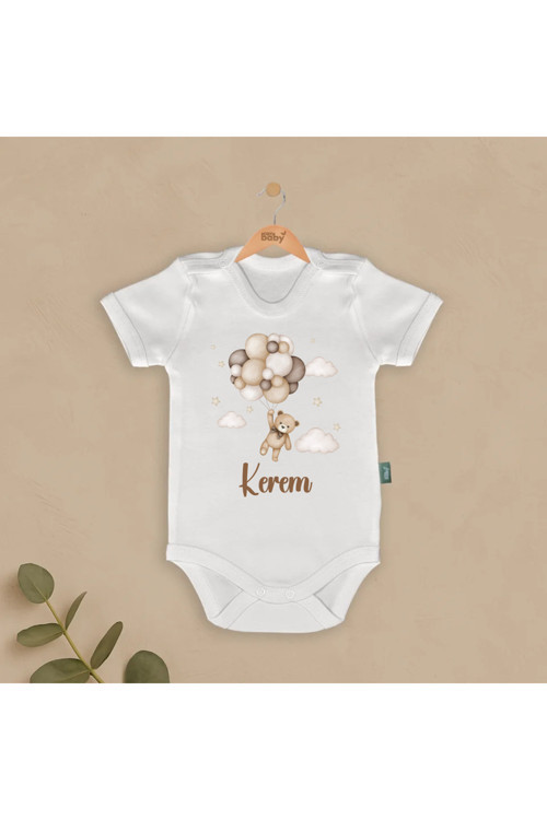 İsimli Bebek Body & Zıbın Balonlu Tasarım