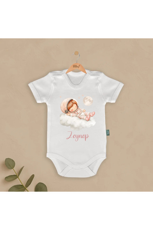 İsimli Bebek Body & Zıbın Astronot Tasarımları