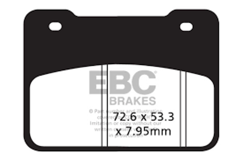 SYM MAXSYM 400 ÖN FREN BALATASI EBC SİNTERLİ