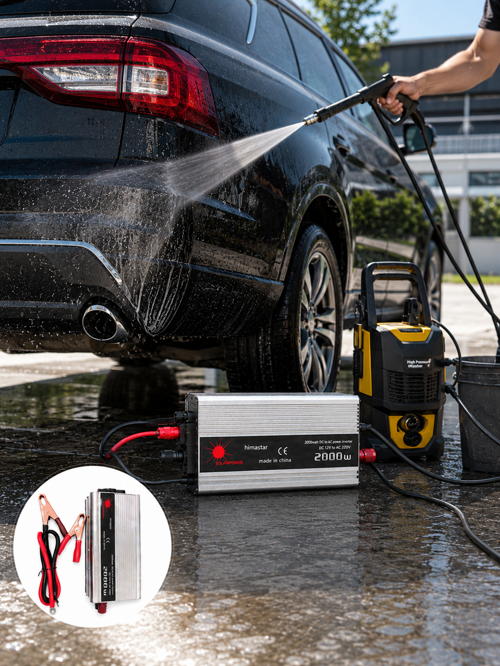 uygun 2000W Araç Elektrik İnvertörü Akü Bağlantılı Priz Çıkışlı Güç Çevirici popüle