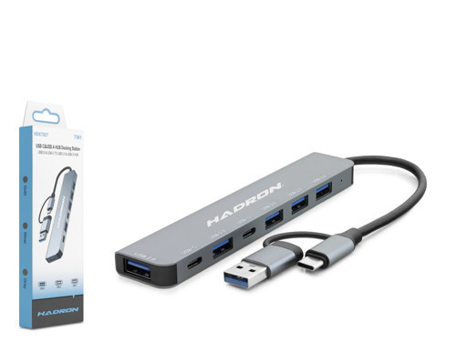HDX7827 USB Type-C 3.0 Hub 7 Port Gri