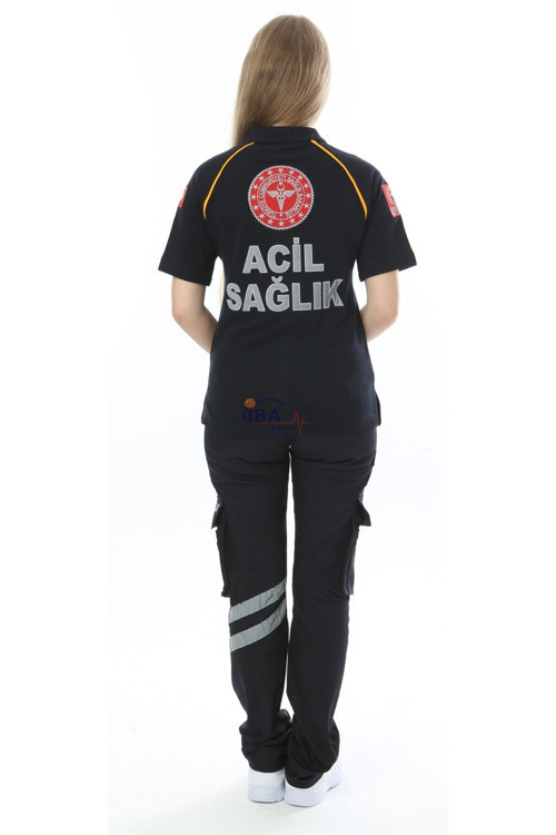Yeni Acil Sağlık Lakost Kısa Kol T-shirt Lacivert