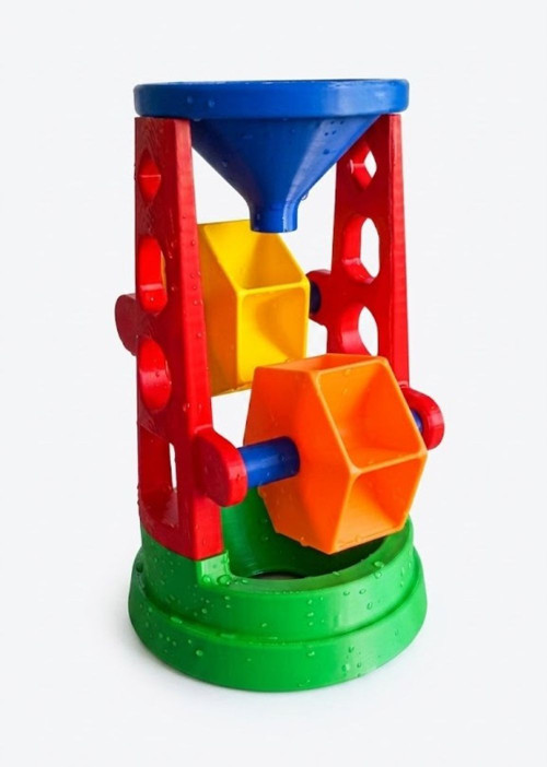Eğitici Kum Ve Su Çarkı Değirmeni Plaj Oyuncağı 22 cm