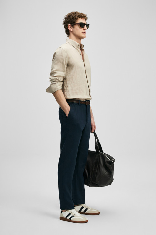 Karl Smart Erkek Chino Pantolon Slim Fit Lacivert