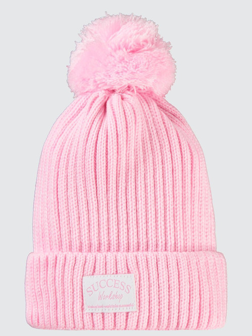 Basic Success 6-9 Yaş Ponponlu Şapka Bere - Pembe