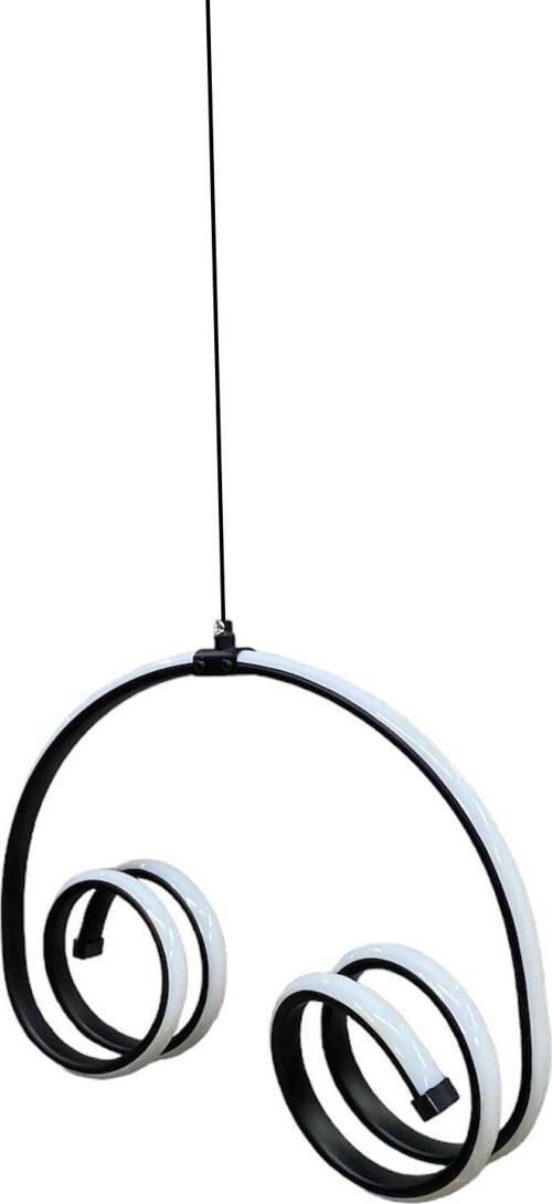 Bukle Led Avize Siyah