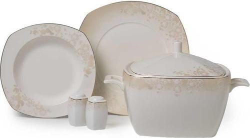 A8237 Pearl Star Kare Yemek Takımı 60 Parça