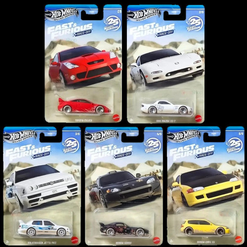 Fast & Furious Race Off 5'li Set HNR88-979P